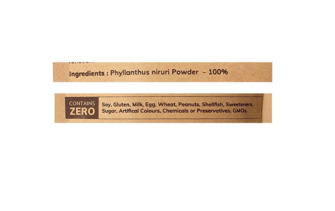 MB Herbals Phyllanthus Niruri Powder, Wildcrafted   Pack  100 grams